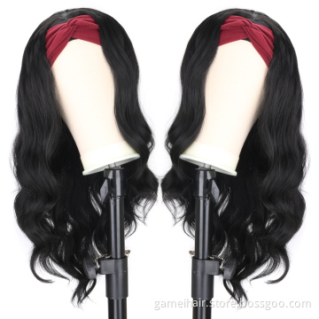 hairband  hairband  latest 18 inch wigs 100 8a 11a sunlight virgin head  headband wigs human hair frontal